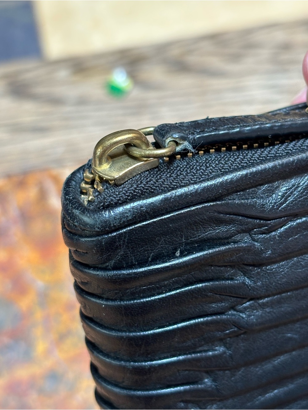 Coach Madison Black Leather Zip Wallet 8x4” - Picture 5 of 6